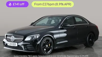Black Used 2019 Mercedes C200 AMG Line Premium Sedan | £15,744 (Fair price)