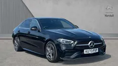 Black Used 2024 Mercedes C200 AMG line Sedan | £31,659 (Fair price)