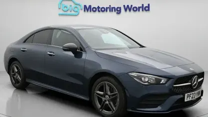 Used Mercedes CLA250e AMG line 218 HP (160 kW) 2023 Blue Coupe