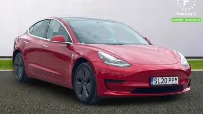 Used Tesla Model 3 Standard Range 239 kW (325 HP) 2020 Red Sedan