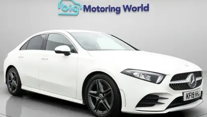 Used Mercedes A250 AMG line 224 HP (164 kW) 2019 White Sedan