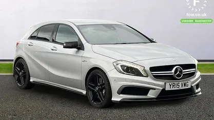 Usado Mercedes A45 AMG Exclusive 381 HP (280 kW) 2015 Prateado Citadino