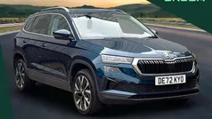 Petrol blue metallic Used 2023 Skoda Karoq SE L SUV | £24,495 (Fair price)