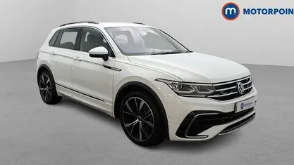 White Used 2022 VW Tiguan R-line SUV | £27,549 (Fair price)