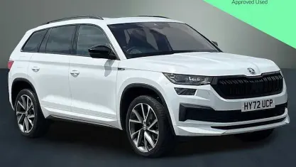 Used Skoda Kodiaq SportLine 150 HP (110 kW) 2022 Moon white SUV