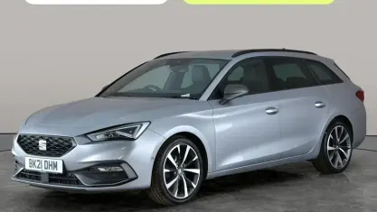 Used Seat Leon FR Sport 131 HP (96 kW) 2021 Silver Estate