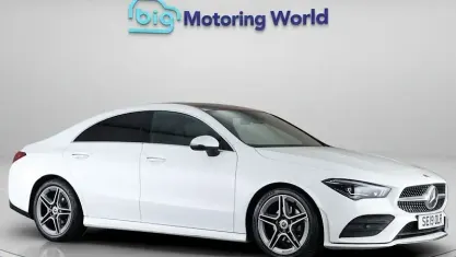 Used Mercedes CLA180 AMG Line Premium Plus 136 HP (100 kW) 2019 White Coupe