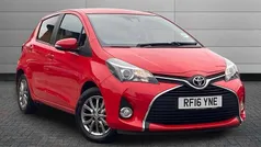 Red Used 2016 Toyota Yaris Hatchback | £9,495 (Fair price)