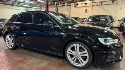 Used Audi A3 Sportback S-Line 125 HP (91 kW) 2015 Black Hatchback