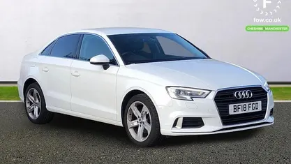 Used Audi A3 Sport 116 HP (85 kW) 2018 White Sedan