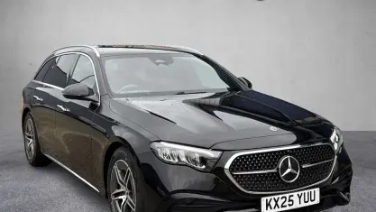 Used Mercedes E200 AMG line 204 HP (150 kW) 2025 Black Estate