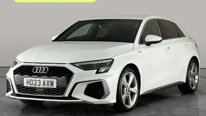 Used Audi A3 Sportback S-Line 150 HP (110 kW) 2023 White Hatchback
