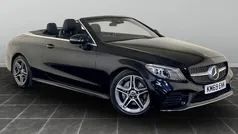 Black Used 2019 Mercedes C220 AMG Line Premium Cabriolet | £21,295 (Fair price)