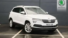 Moon white metallic Used 2022 Skoda Karoq SE L SUV | £21,495 (Fair price)