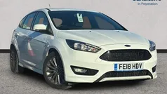 Frozen white (premium colour) Used 2017 Ford Focus ST-Line Hatchback | £10,307 (Fair price)