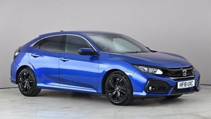 Używany Honda Civic SR 129 KM (94 kW) 2018 Niebieski Hatchback