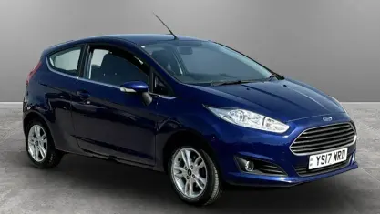 Used Ford Fiesta Zetec 101 HP (74 kW) 2017 Blue Hatchback
