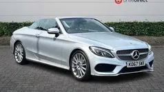 Silver Used 2018 Mercedes C300 AMG line Cabriolet | £18,900 (Fair price)