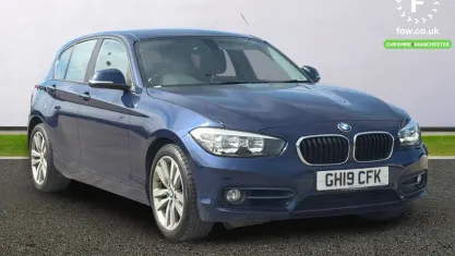 Used BMW 118 Sport Line 136 HP (100 kW) 2019 Blue Hatchback
