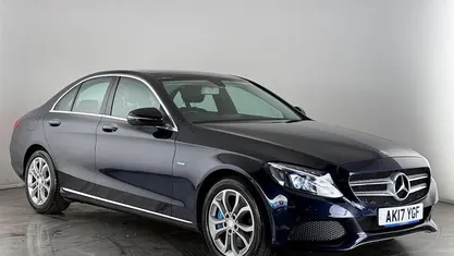 Blue Used 2017 Mercedes C350e Premium Sedan | £14,300 (Fair price)
