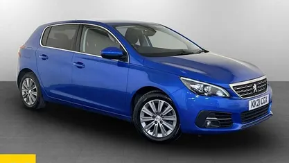 Used Peugeot 308 Allure 131 HP (96 kW) 2021 Blue Hatchback