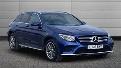 Brilliant blue Used 2018 Mercedes GLC250 AMG Line Premium Estate | £20,895 (Fair price)