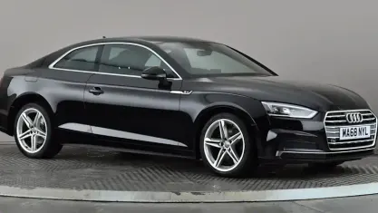 Used Audi A5 S-Line 150 HP (110 kW) 2018 Black Coupe