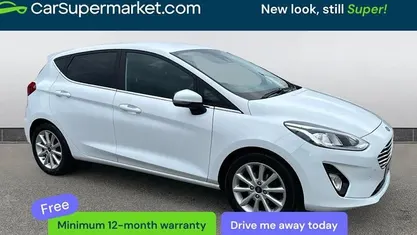 Used Ford Fiesta Titanium 125 HP (91 kW) 2021 White Hatchback
