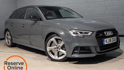 Used Audi S3 Sportback Black Edition 310 HP (228 kW) 2018 Grey Hatchback