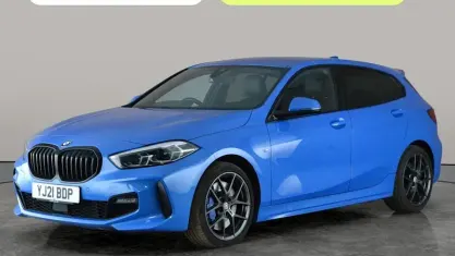 Used BMW 118 M Sport 136 HP (100 kW) 2021 Blue Hatchback
