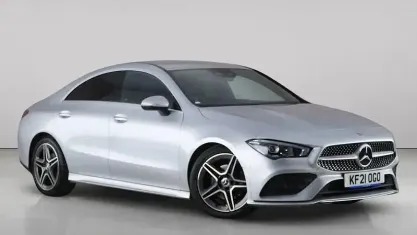 Used Mercedes CLA180 AMG line 136 HP (100 kW) 2021 Silver Coupe