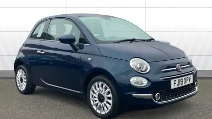 Used Fiat 500 Lounge 69 HP (50 kW) 2019 Blue Hatchback