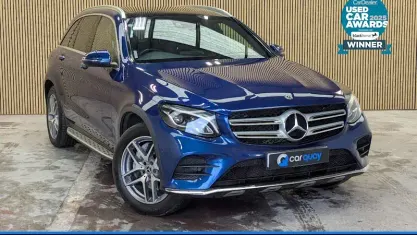 Used Mercedes GLC250 AMG line 204 HP (150 kW) 2017 Blue SUV