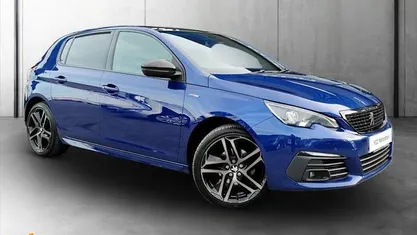 Used Peugeot 308 GT-line 131 HP (96 kW) 2019 Blue Hatchback