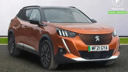 Used Peugeot e-2008 Premium 100 kW (136 HP) 2021 Orange SUV