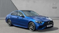 Blue Used 2022 Mercedes C300e AMG Line Premium Plus Sedan | £35,499 (Fair price)