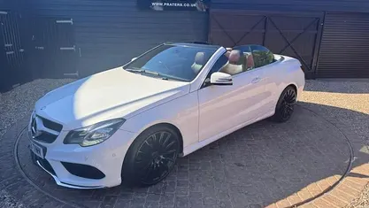 Used Mercedes E220 AMG 170 HP (125 kW) 2013 White Cabriolet
