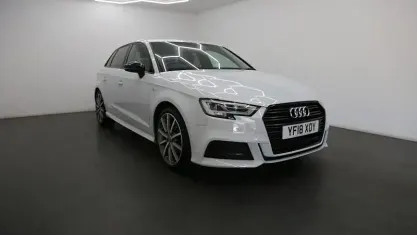 Used Audi A3 Sportback Black Edition 150 HP (110 kW) 2018 White Hatchback