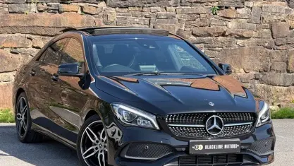 Used Mercedes CLA220 AMG line 177 HP (130 kW) 2018 Black Coupe