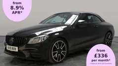 Black Used 2019 Mercedes C300 AMG line Cabriolet | £20,194 (Fair price)