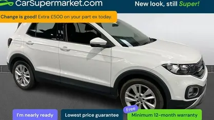 Used VW T-Cross Active 110 HP (80 kW) 2021 White SUV