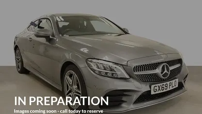Used Mercedes C300 AMG line 245 HP (180 kW) 2019 Grey Coupe