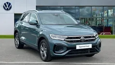 Petrol blue metallic Used 2024 VW T-Roc R-line SUV | £28,736 (Fair price)