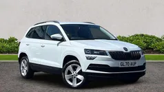 Moon white metallic Used 2020 Skoda Karoq SE SUV | £15,495 (Good price)
