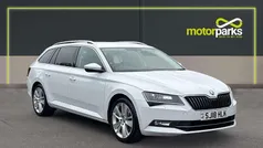 Candy white gloss Used 2018 Skoda Superb SE L Executive Estate | £12,650 (Good price)