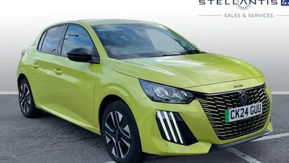 Yellow Used 2023 Peugeot e-208 Style Hatchback | £13,750 (Fair price)
