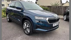 Lava blue metallic Used 2023 Skoda Karoq SE L SUV | £22,495 (Fair price)