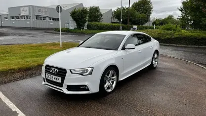 Used Audi A5 Sportback S-Line 190 HP (139 kW) 2016 White Hatchback