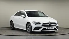 Digital white metallic finish Used 2022 Mercedes CLA220 AMG line Sedan | £22,500 (Fair price)