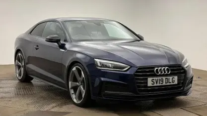 Used Audi A5 Black Edition 190 HP (139 kW) 2019 Blue Coupe